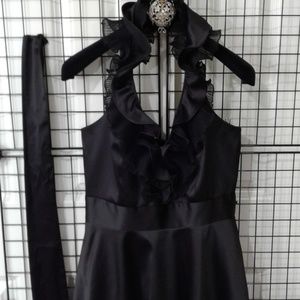 Beautiful open back cocktail dress with pockets. NWOT